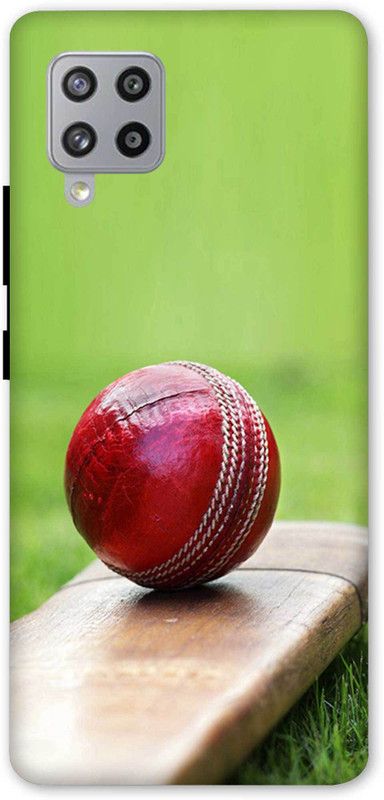 NDCOM Back Cover for Samsung Galaxy M32 Cricket Ball And Bat Printed  (Multicolor, Hard Case, Pack of: 1)