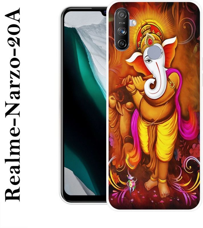JATLAND Back Cover for Realme Narzo 20A  (Multicolor, Grip Case, Silicon)