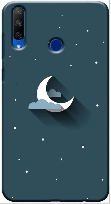 LUCASTENN Back Cover for Honor 9X  (Blue, White, Anti-radiation, Silicon, Pack of: 1)