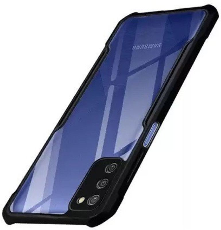 S-Hardline Back Cover for Samsung Galaxy A02s, Buffed corners to protect from shocks and dents  (Transparent)