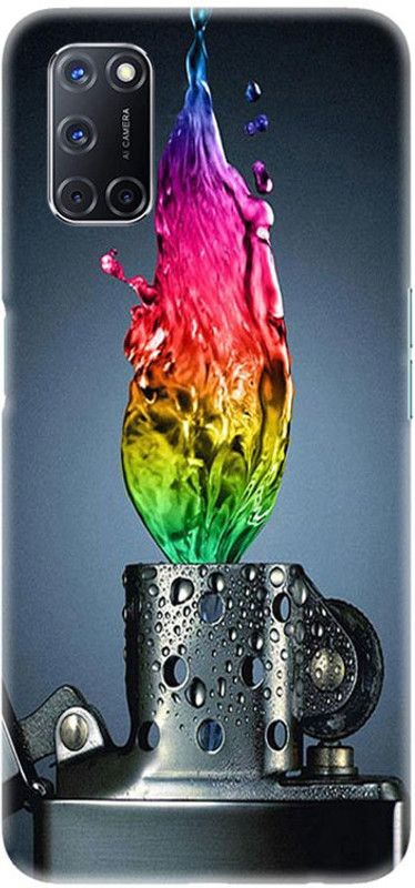 PNBEE Back Cover for Oppo A52, CPH2061, CPH2069, PADM00, PDAM10 - Ligher Pattern Print  (Multicolor, Hard Case, Pack of: 1)