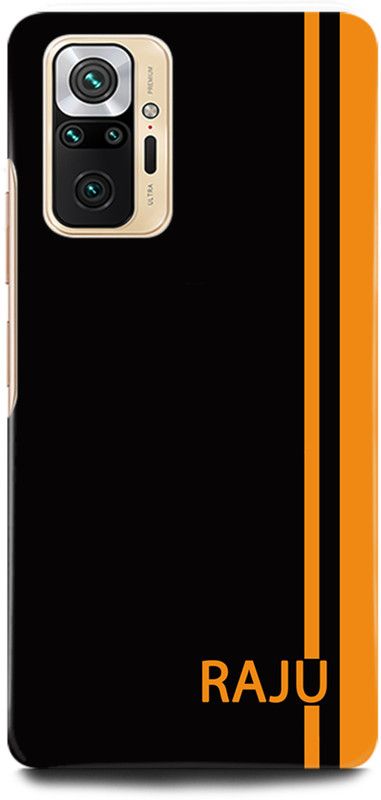 GRAFIQE Back Cover for REDMI Note 10 m2101k7ai RAJU, RAJU NAME  (Multicolor, Shock Proof, Pack of: 1)