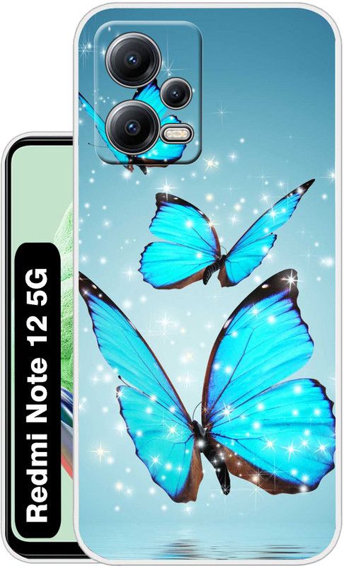Case Club Back Cover for Mi REDMI Note 12 5G, REDMI Note 12 5G  (Blue, Grip Case, Silicon, Pack of: 1)