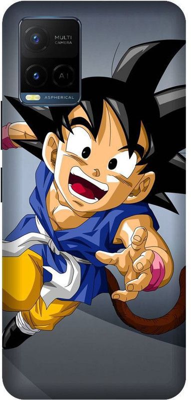 BYXIS Back Cover for Vivo Y21 Goku, Dragon Ball Z, Cartoon, Anime, Kame Hame, Super Saiyan  (Multicolor, Shock Proof)