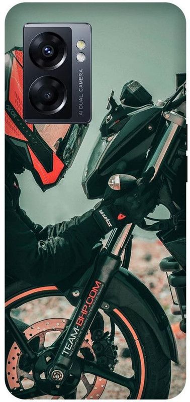 FRONK Back Cover for OPPO K10 5G, CPH2337, RIDER, BOY, BIKE, KTM, DUKE  (Black, Hard Case, Pack of: 1)