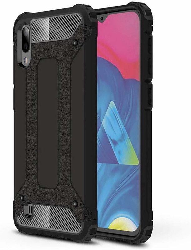 Power Back Cover for Samsung Galaxy M10  (Black, Shock Proof, Pack of: 1)