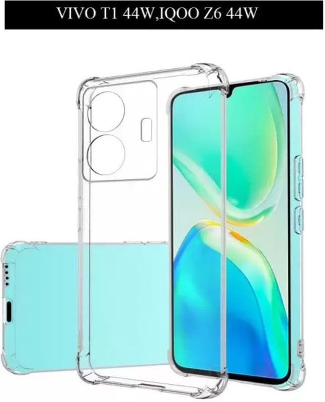 Monogamy Back Cover for iQOO Z6 44W  (Transparent, Flexible, Pack of: 1)