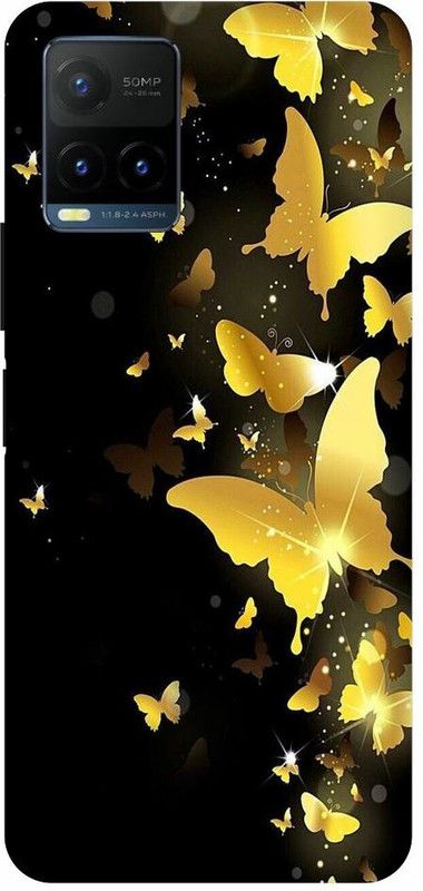 Zaplab Back Cover for Zaplab Back Cover For Vivo Y21T, V2135 Butterfly Design  (Multicolor, Shock Proof, Pack of: 1)