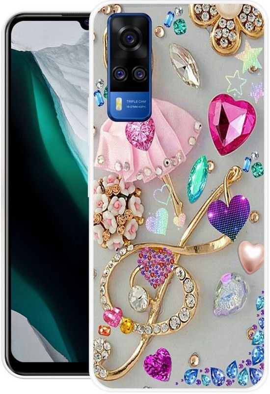 FITCART Back Cover for Vivo Y53s NFC  (Multicolor, Grip Case, Silicon, Pack of: 1)