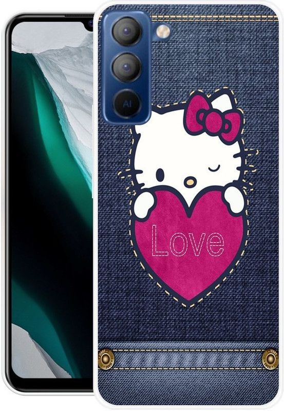 REALKING Back Cover for Tecno Pop 5 Pro  (Multicolor, Grip Case, Silicon, Pack of: 1)