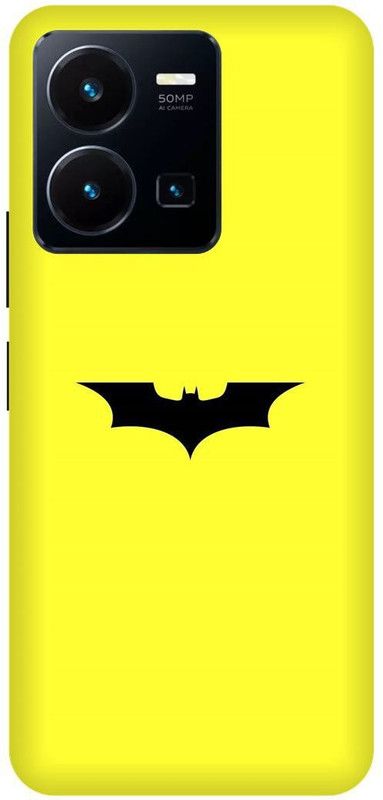 FRONK Back Cover for vivo Y22s, V2206, BATMAN, LOGO, SIGN, DESIGN  (Yellow, Hard Case, Pack of: 1)