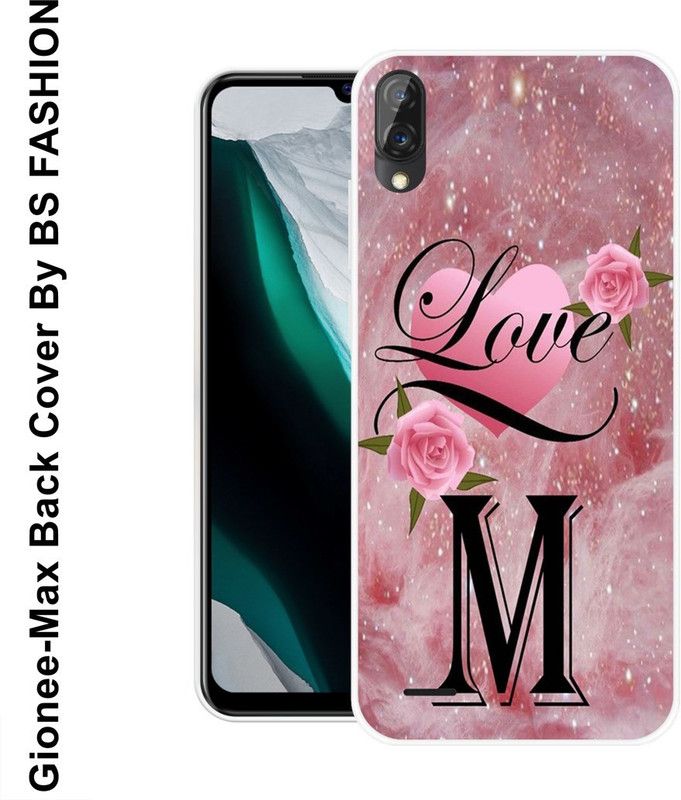 BSRAJ Back Cover for Gionee Max  (Pink, Black, Silicon)