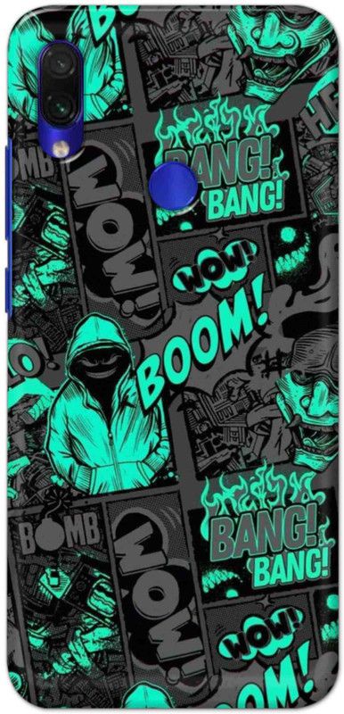 NDCOM Back Cover for Redmi Note 7 Pro Boom Printed  (Multicolor, Hard Case, Pack of: 1)