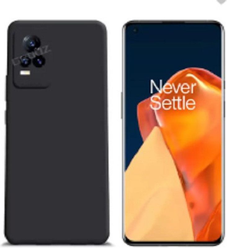 SRAVZ CASE Back Cover for Vivo Y73, Vivo V20  (Black, Flexible, Pack of: 1)