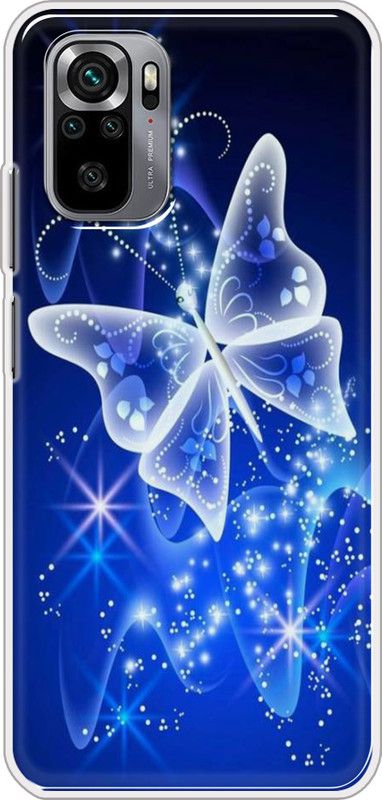 Hansviprint Back Cover for Redmi Note 10s  (Blue, Grip Case, Silicon, Pack of: 1)