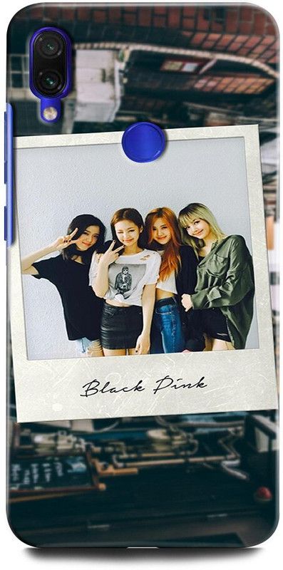 ORBIQE Back Cover for Redmi Note 7S LISA, JENNIE, ROSE, JISOO, BLACK PINK FRAME  (Multicolor, Hard Case, Pack of: 1)