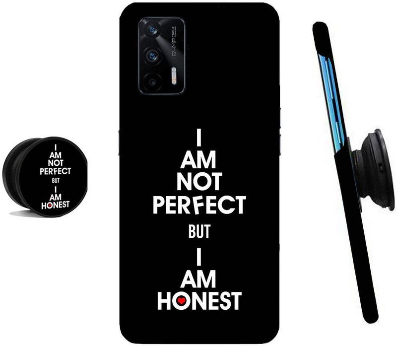 ZAPPY Back Cover for Realme X7 Max, Realme X7 Max 5G, Realme GT, Realme GT 5G  (Black, White, Cases with Holder)