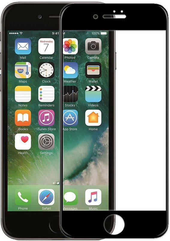 Genron Edge To Edge Tempered Glass for Apple iPhone 6  (Pack of 1)