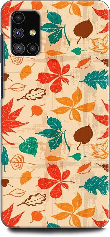 Afterglow Back Cover for SAMSUNG Galaxy M31s NATURE, FALL LEAVES, AUTUMN, ART, TEAL  (Multicolor, Shock Proof, Pack of: 1)