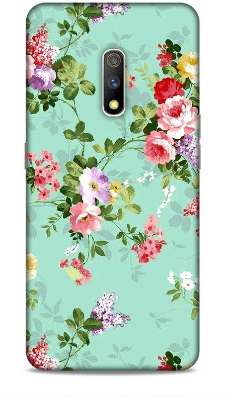 zingcart Back Cover for REALME X, Beautiful Floral Printed Back Cover Case  (Multicolor, Hard Case, Pack of: 1)