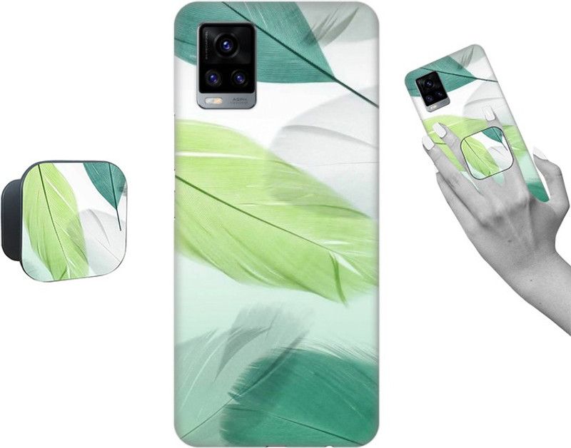 COBIERTAS Back Cover for Vivo V21  (Multicolor, Cases with Holder, Pack of: 1)