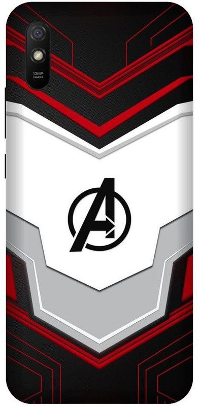 URCHIN Back Cover for Redmi 9i Avengers Logo, Avengers, Avengers Logo, Avengers Sign, Marvel, Avenger, Comic  (Multicolor, Shock Proof, Pack of: 1)