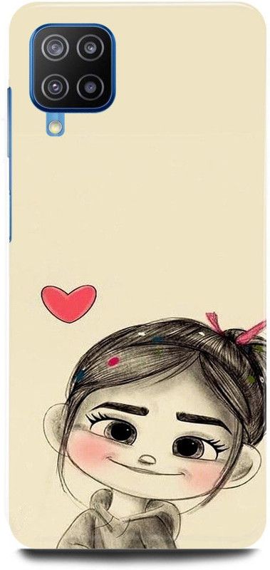 FRONK Back Cover for SAMSUNG Galaxy A22 4G, GIRL, CUTE, GIRL, LOVELY, GIRL, ANIME, LOVE  (Beige, Hard Case, Pack of: 1)