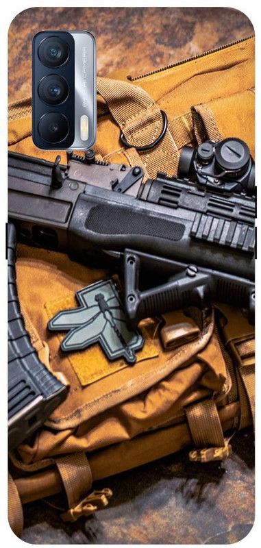 Bluvver Back Cover for Realme X7, RMX3092, Printed Army Gun Rifle Back Cover  (Multicolor, Hard Case, Pack of: 1)