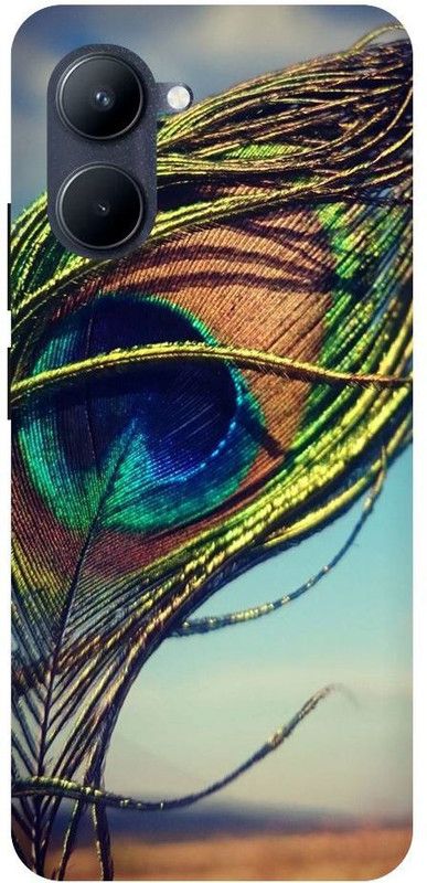 BYXIS Back Cover for Realme C33 mor pankh, Krishna ji, kanha, peacock feather, feather1233  (Multicolor, Shock Proof, Pack of: 1)