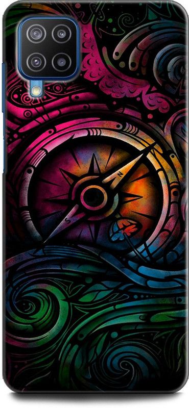 KEYCENT Back Cover for SAMSUNG Galaxy M12 COMPASS, SNAIL, COLORFULL, TEXTURE, ABSTRACT  (Multicolor, Shock Proof, Pack of: 1)