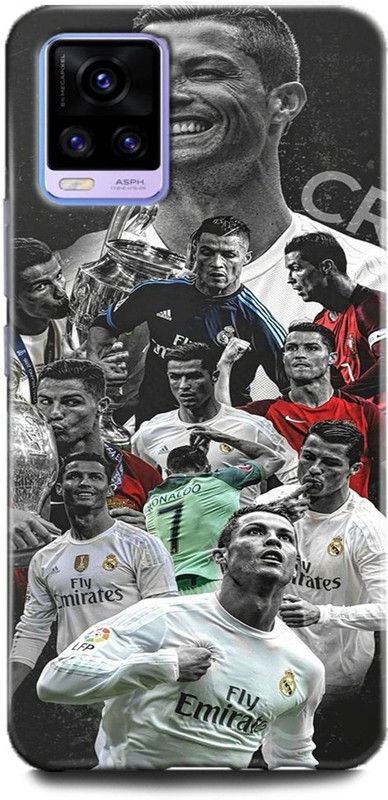 Afterglow Back Cover for Vivo V20 pro RONALDO, CR7, FOOTBALL, NUBIA, REAL MADRID, STOCK, CALCIO, JUVENTUS  (Multicolor, Shock Proof)