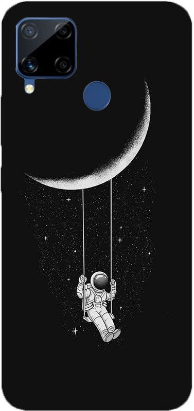 METOO Back Cover for REALME C12, Nasa Flying Design Print Back Cover Print : 100  (Multicolor, Dual Protection, Silicon)