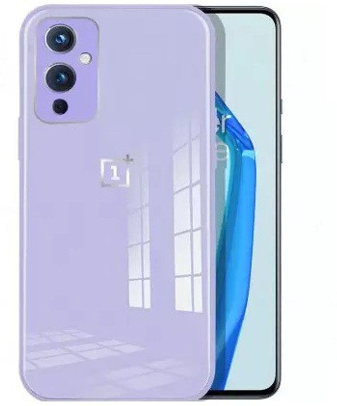 welshfireshop Back Cover for Oneplus 9  (Purple, Silicon, Pack of: 1)