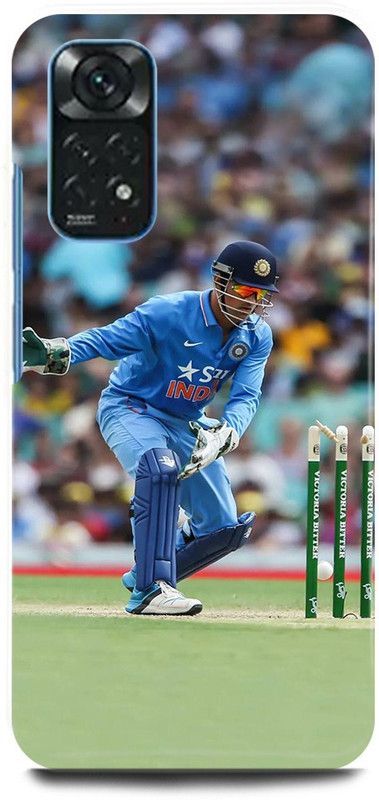 FIKORA Back Cover for Redmi Note 11, MS, DHONI, MAHENDRA, SINGH, DHONI, CSK, PLAYER  (Blue, Hard Case, Pack of: 1)