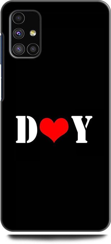 Afterglow Back Cover for SAMSUNG Galaxy M31s D Y, D LOVES Y, NAME, LETTER, ALPHABET, DY LOVE, HART  (Multicolor, Shock Proof, Pack of: 1)