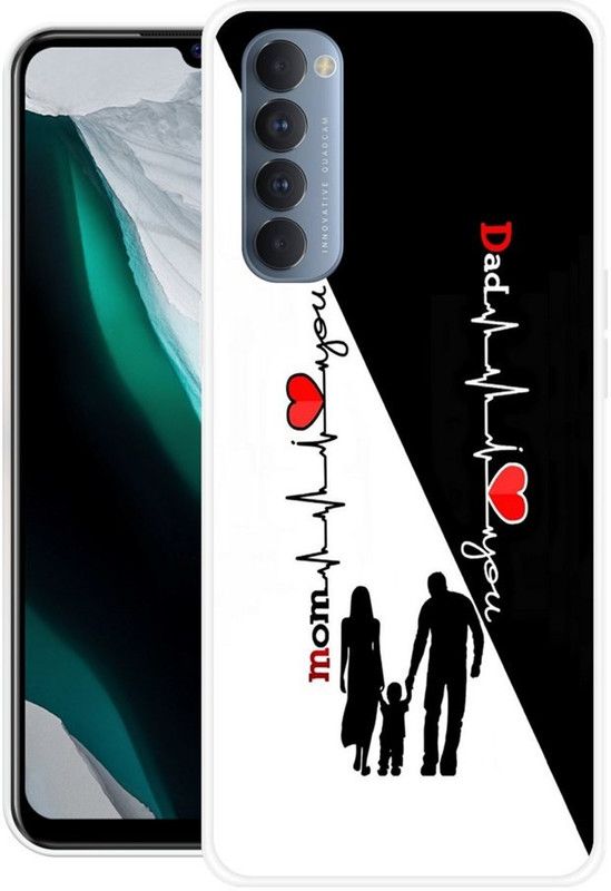 Pedimore Back Cover for OPPO Reno4 Pro, OPPO Reno 4 Pro  (Black, White, Silicon)