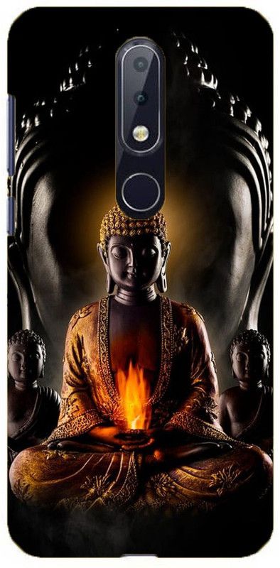 NDCOM Back Cover for Nokia 7.1 Gautam Budhha Printed  (Multicolor, Hard Case, Pack of: 1)