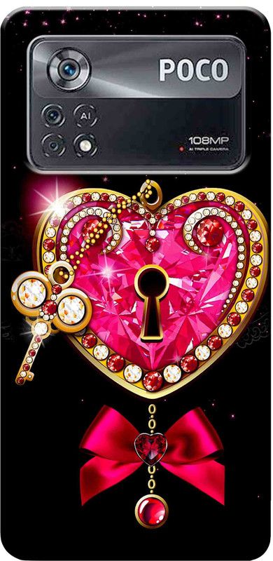Auqueno Back Cover for Poco X4 Pro 5G 2762  (Multicolor, Anti-radiation, Silicon, Pack of: 1)