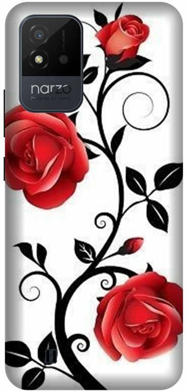 3D U PRINT Back Cover for Realme Narzo 50i ,RMX3231 , LOVE, ABSTRACT, women,Texture,  (White, Hard Case, Pack of: 1)