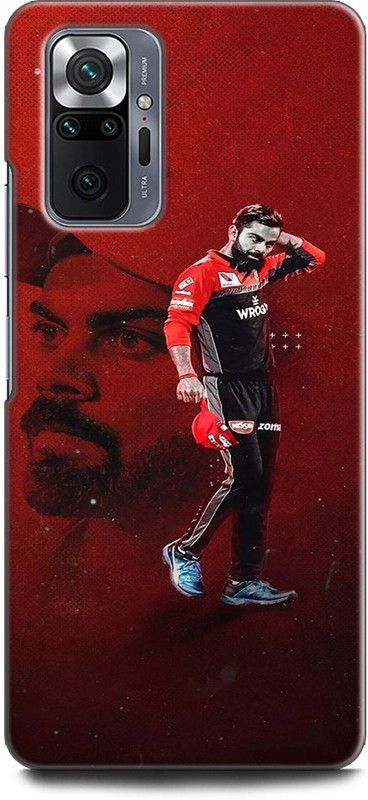 INDICRAFT Back Cover for REDMI Note 10 Pro  (Red, Dual Protection)