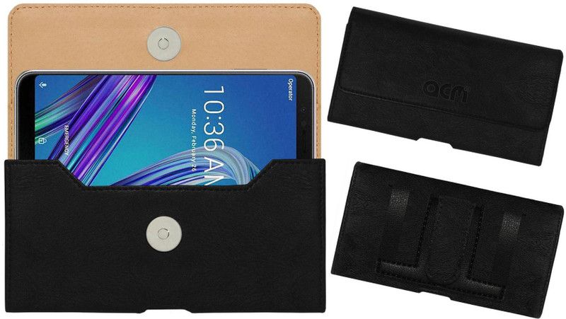 ACM Pouch for Asus Zenfone Max Pro (Zb601kl)  (Black, Holster, Pack of: 1)