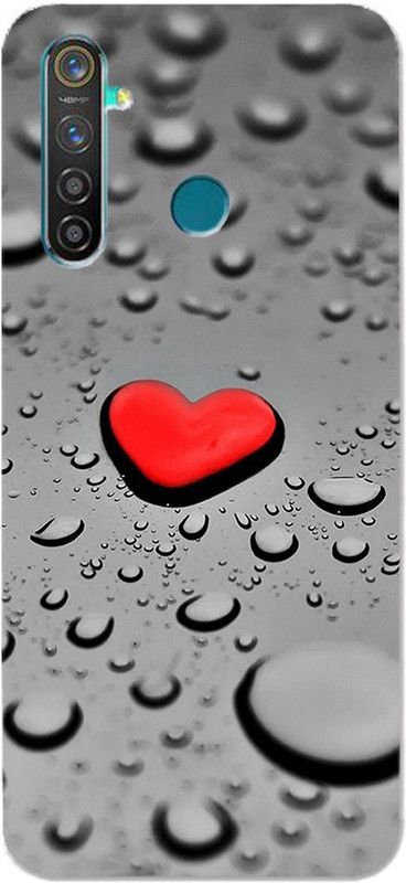 METOO Back Cover for Realme 5s, Love , Heart Design Back Cover Print : 133  (Multicolor, Dual Protection, Silicon, Pack of: 1)