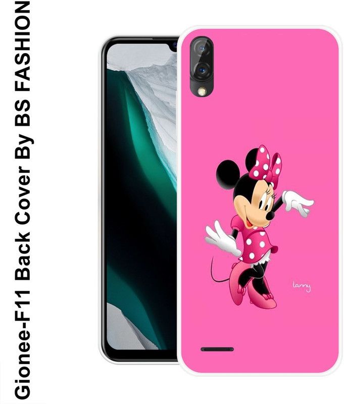 BSRAJ Back Cover for Gionee F11  (Pink, Silicon)