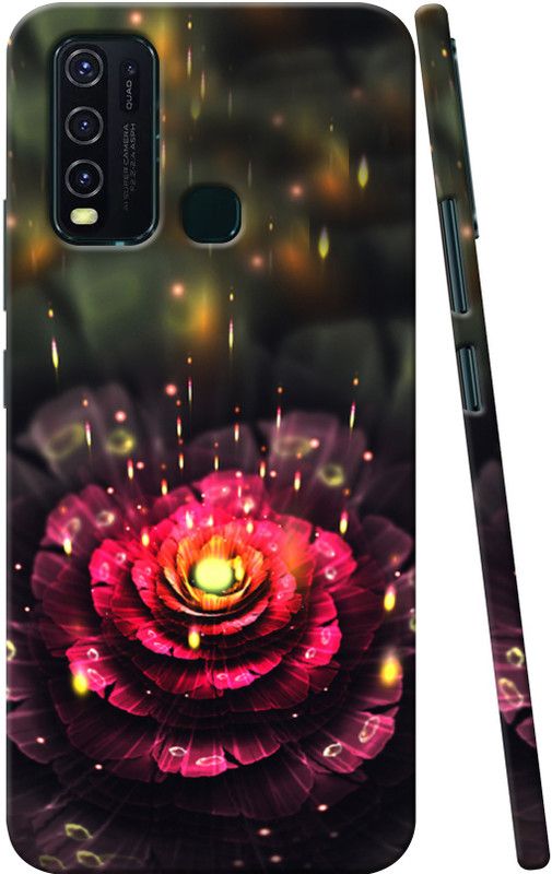 ADITI Designs Back Cover for Vivo Y30  (Multicolor, Dual Protection)