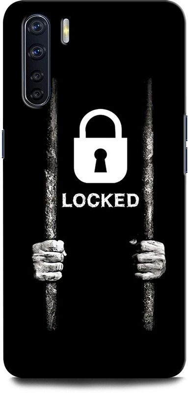 INTELLIZE Back Cover for OPPO F15 LOCKED, ATTITUDE, BAD BOY, DON’T TOUCH MY PHONE  (Multicolor, Hard Case, Pack of: 1)