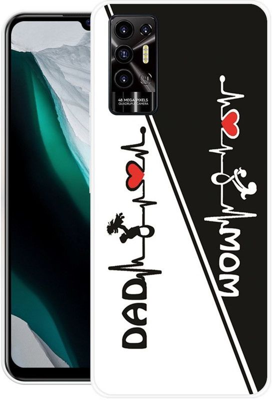 Vaultcase Back Cover for Tecno Pova 2  (Black, Dual Protection, Silicon, Pack of: 1)