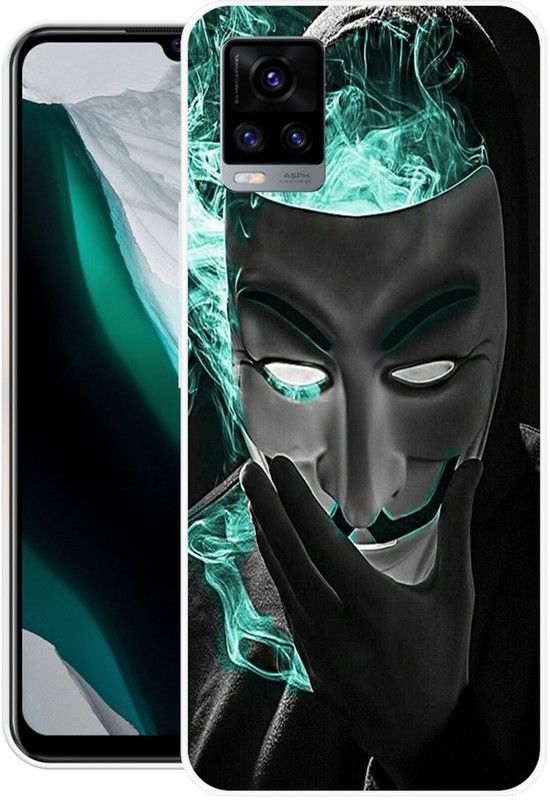 DESILOVE Back Cover for Vivo V20  (Black, Grip Case, Silicon, Pack of: 1)