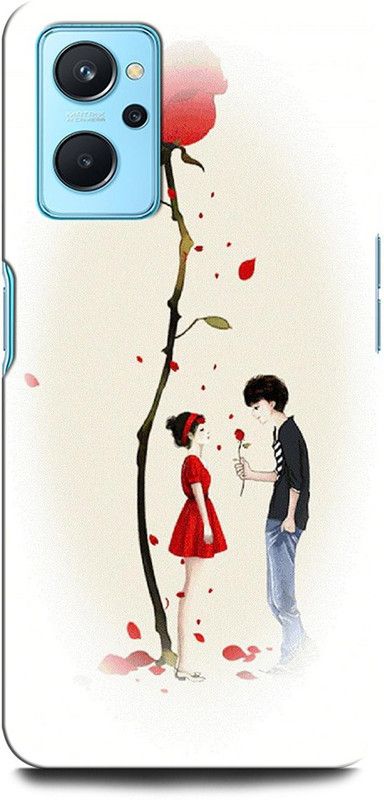 ORBIQE Back Cover for Realme 9i SWEET COUPLE, LOVE, GIRL PURPOSE, ROSE, ANIME, TOGETHER  (Multicolor, Hard Case, Pack of: 1)