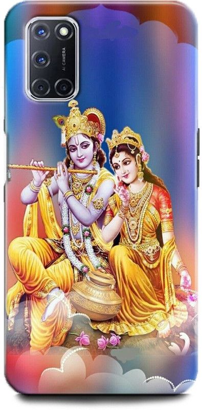 Afterglow Back Cover for Oppo A52 RADHA KRISHNA, RADHA AND KRISHNA, KRISHNA, RADHA, GOD  (Multicolor, Shock Proof)