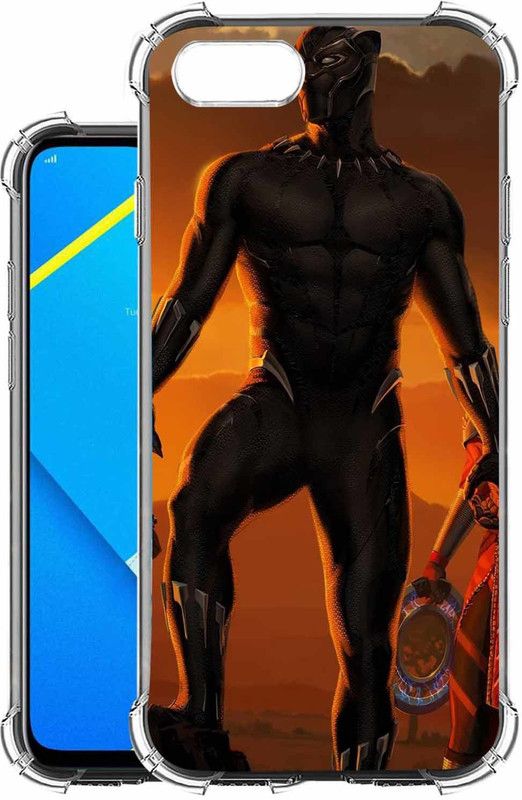 ONLITE Back Cover for Realme C2  (Brown, Shock Proof, Silicon, Pack of: 1)